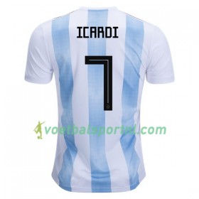 Argentinië Icardi 7 Thuis Shirt WK voetbal 2018